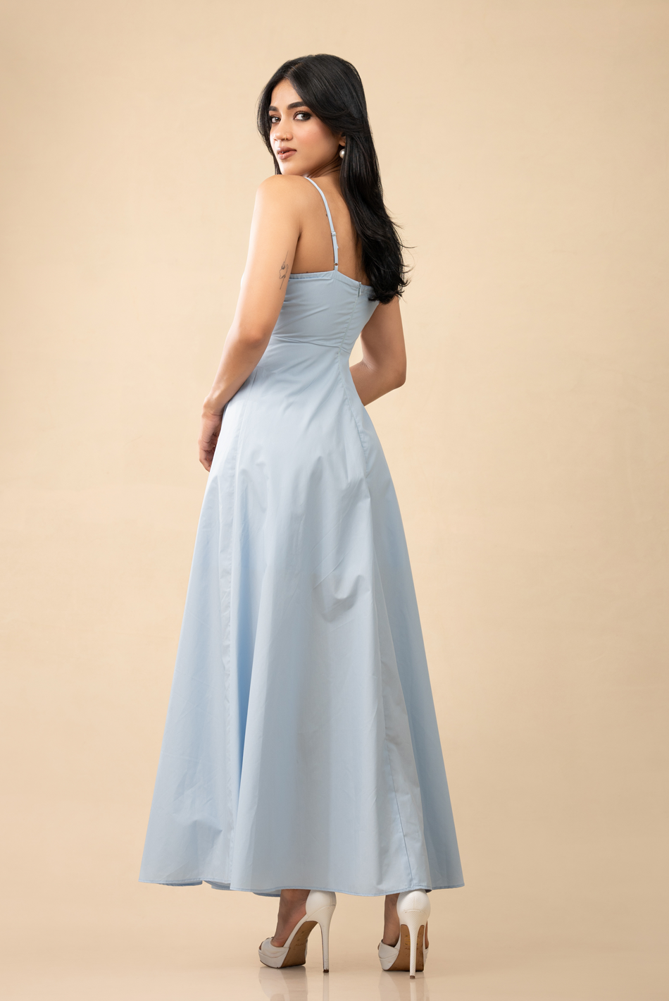BAYLEEE DULCIE LIGHT BLUE MAXI DRESS