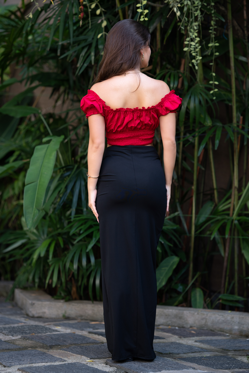 BAYLEEE CARSON BALCK MAXI SKIRT