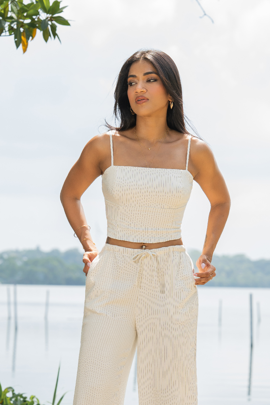 BAYLEEE AMOURA STRIPE TOP