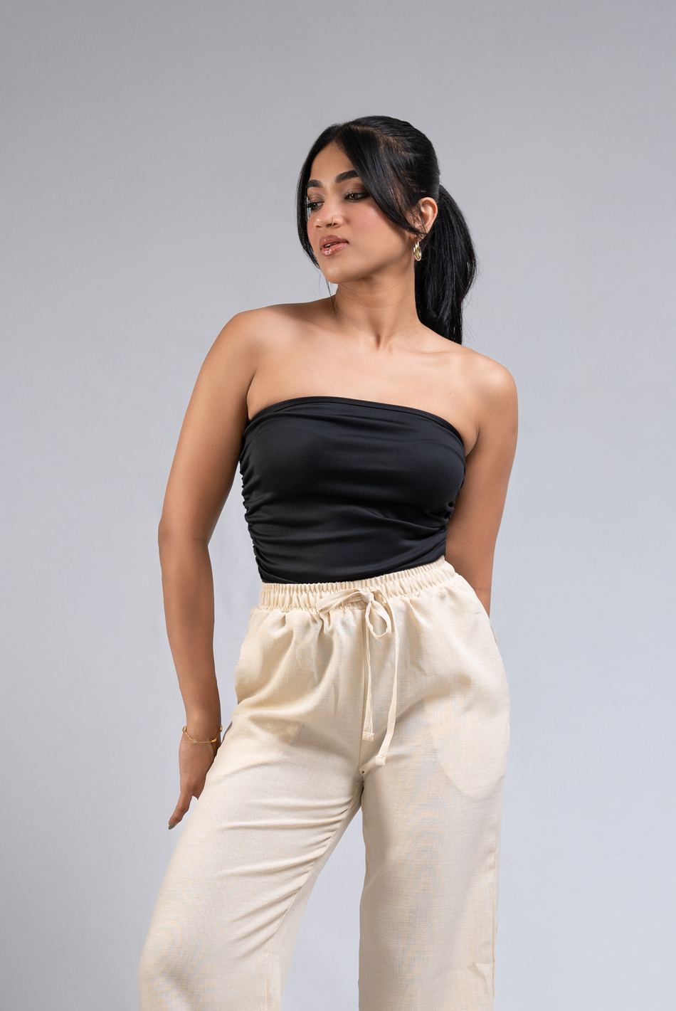 BAYLEEE JOLENE BLACK TUBE TOP