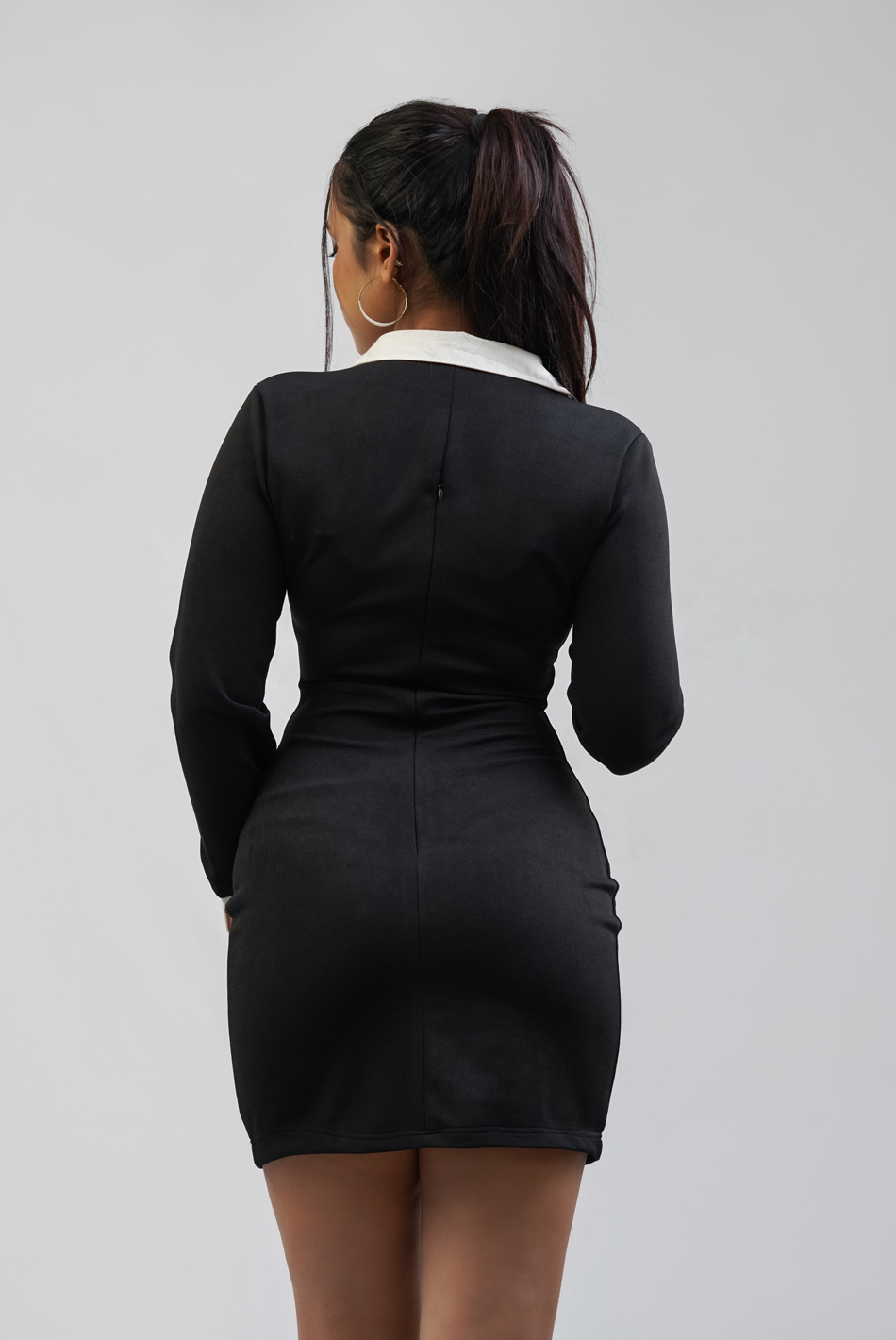 BAYLEEE LUMERA COLLARED MINI DRESS