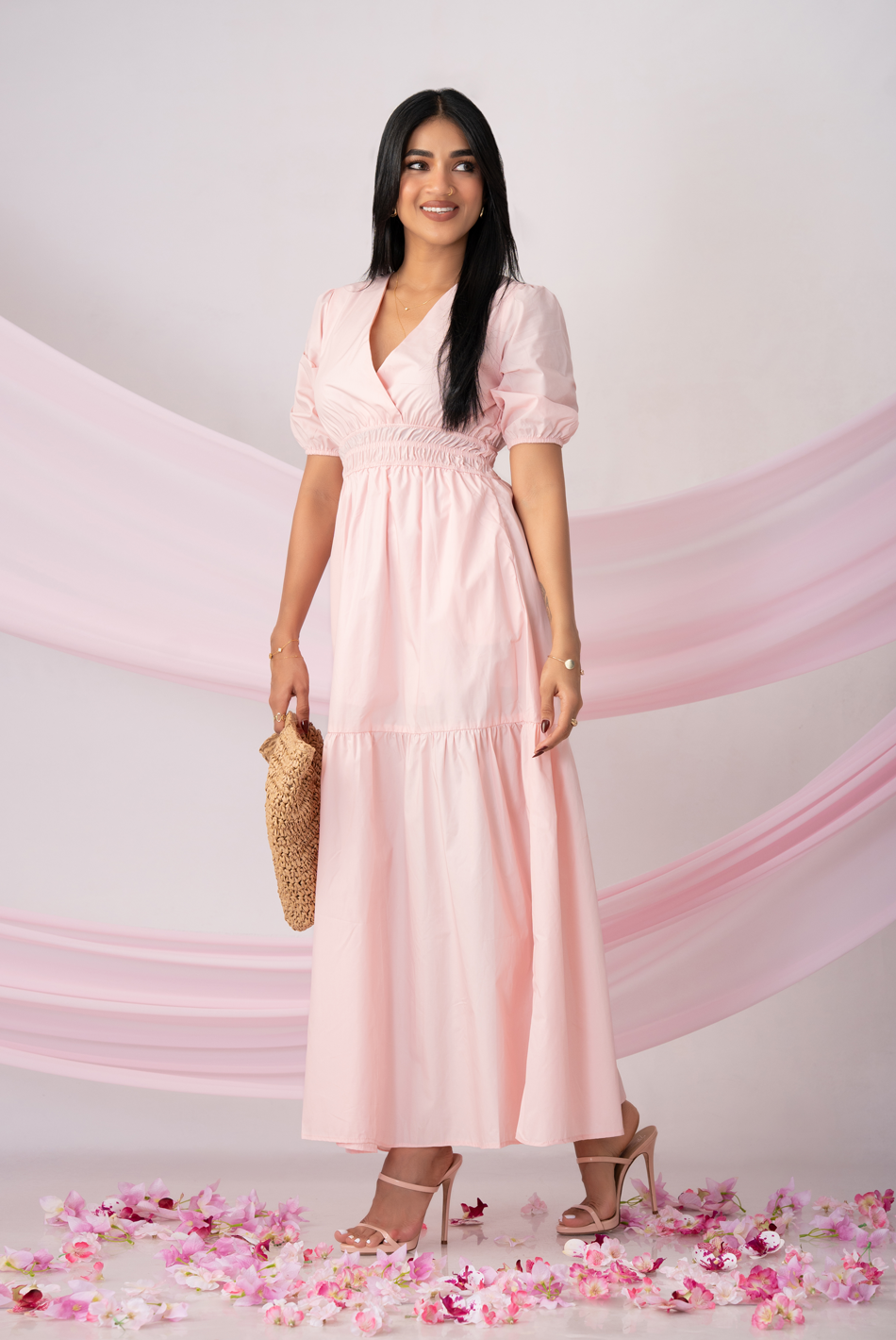 BAYLEEE IMARA LIGHT PINK MAXI DRESS