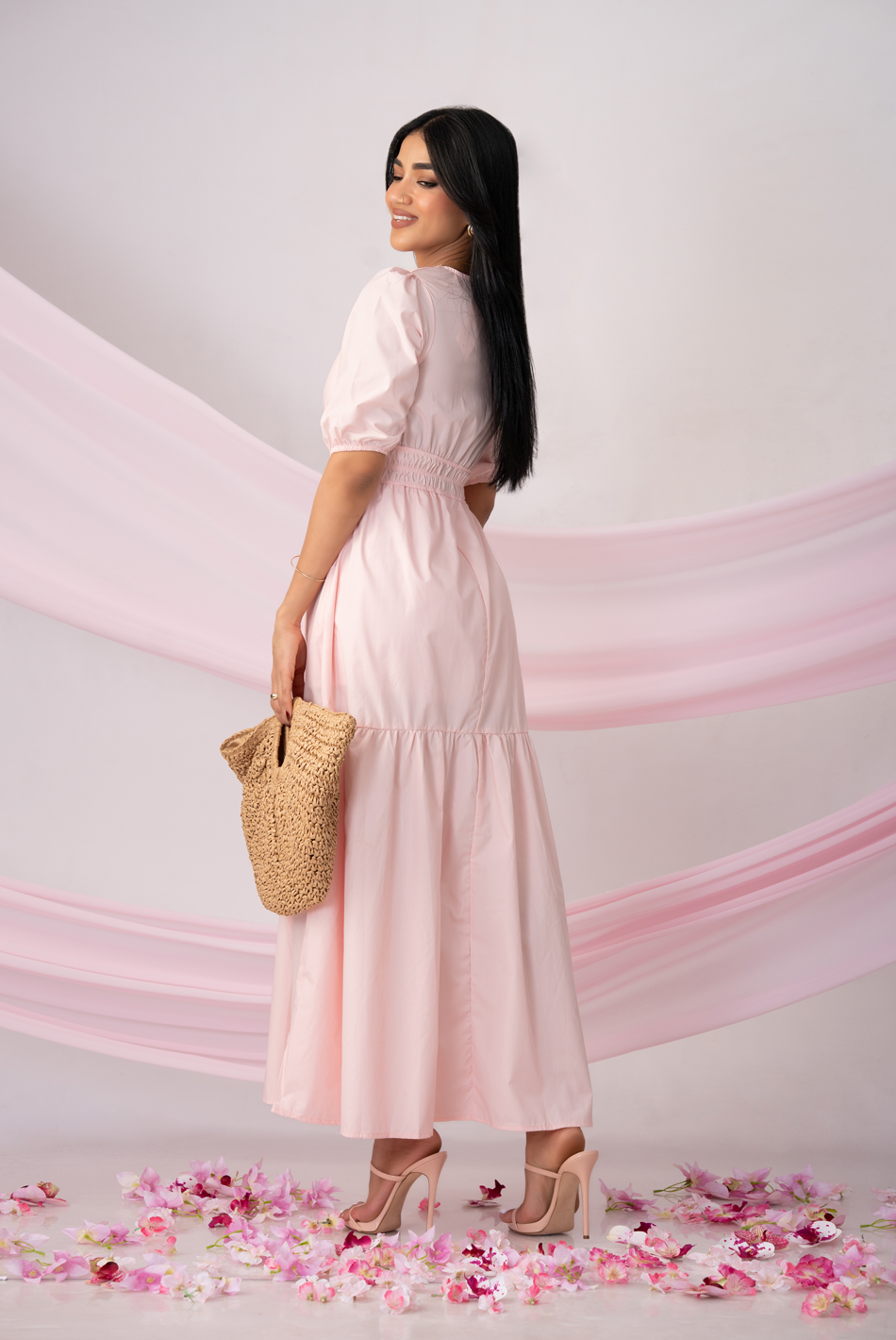 BAYLEEE IMARA LIGHT PINK MAXI DRESS