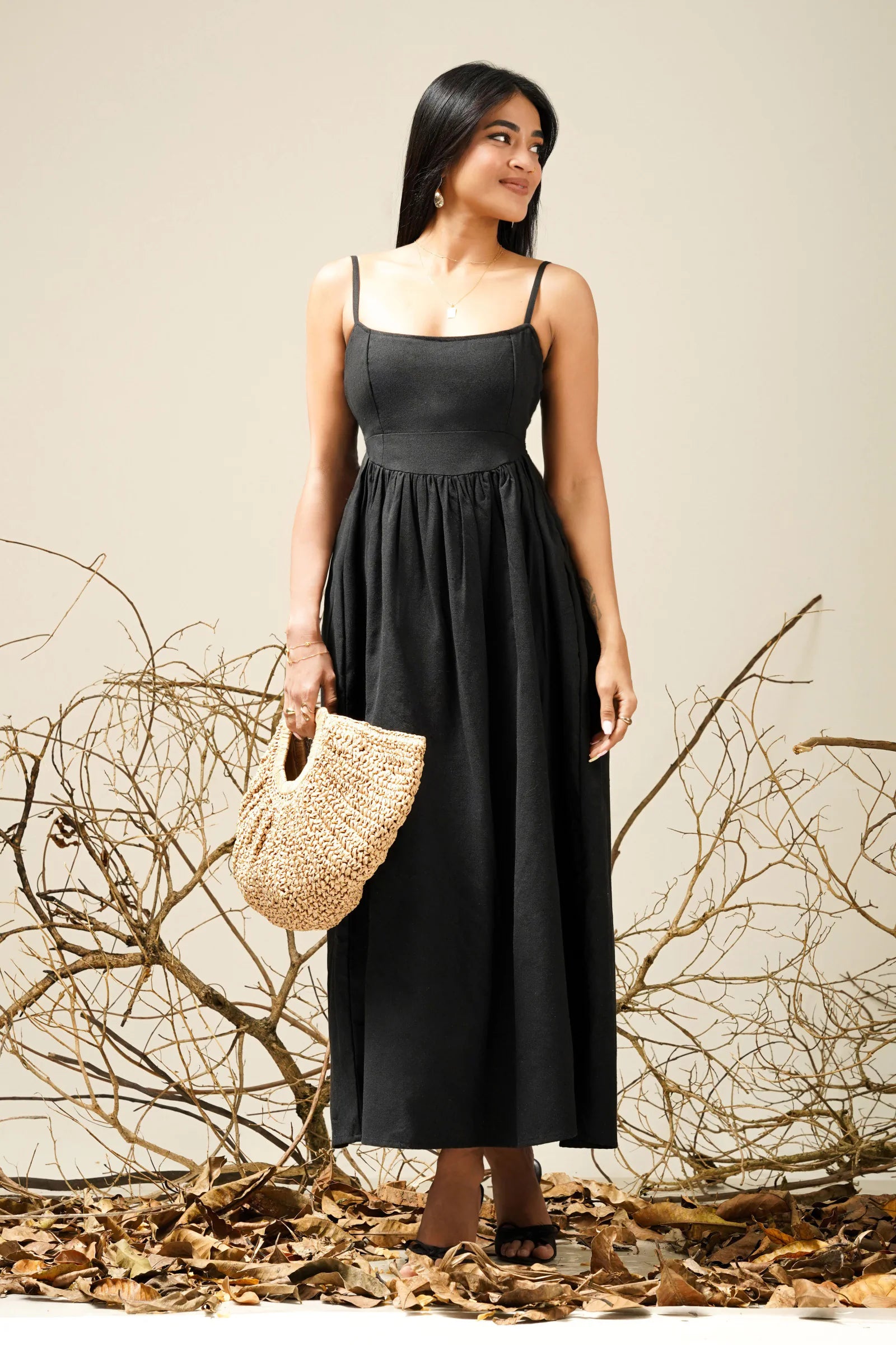 Bayleee Viola Black Maxi Dress
